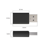 Bloqueur de données USB en aluminium pour protéger la vie privée