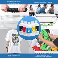 Encre DTF Blanche CMYK de Haute Qualité 1000 ml pour Impression Textile par Sublimation pour Imprimante Epson I3200 Xp600 1390 4720 Dx5 L1800