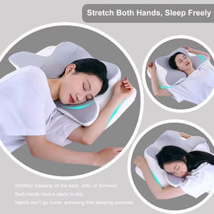 Oreiller cervical en mousse à mémoire de forme, oreiller orthopédique pour le soutien du cou, soulagement de la douleur, oreiller de lit doux et respirant - Product Image 6