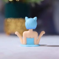 Figurines d'action d'anime de filles aux seins mignons qui secouent, accessoires de voiture, intérieur, poupée kawaii, jouet pour décorations de voiture