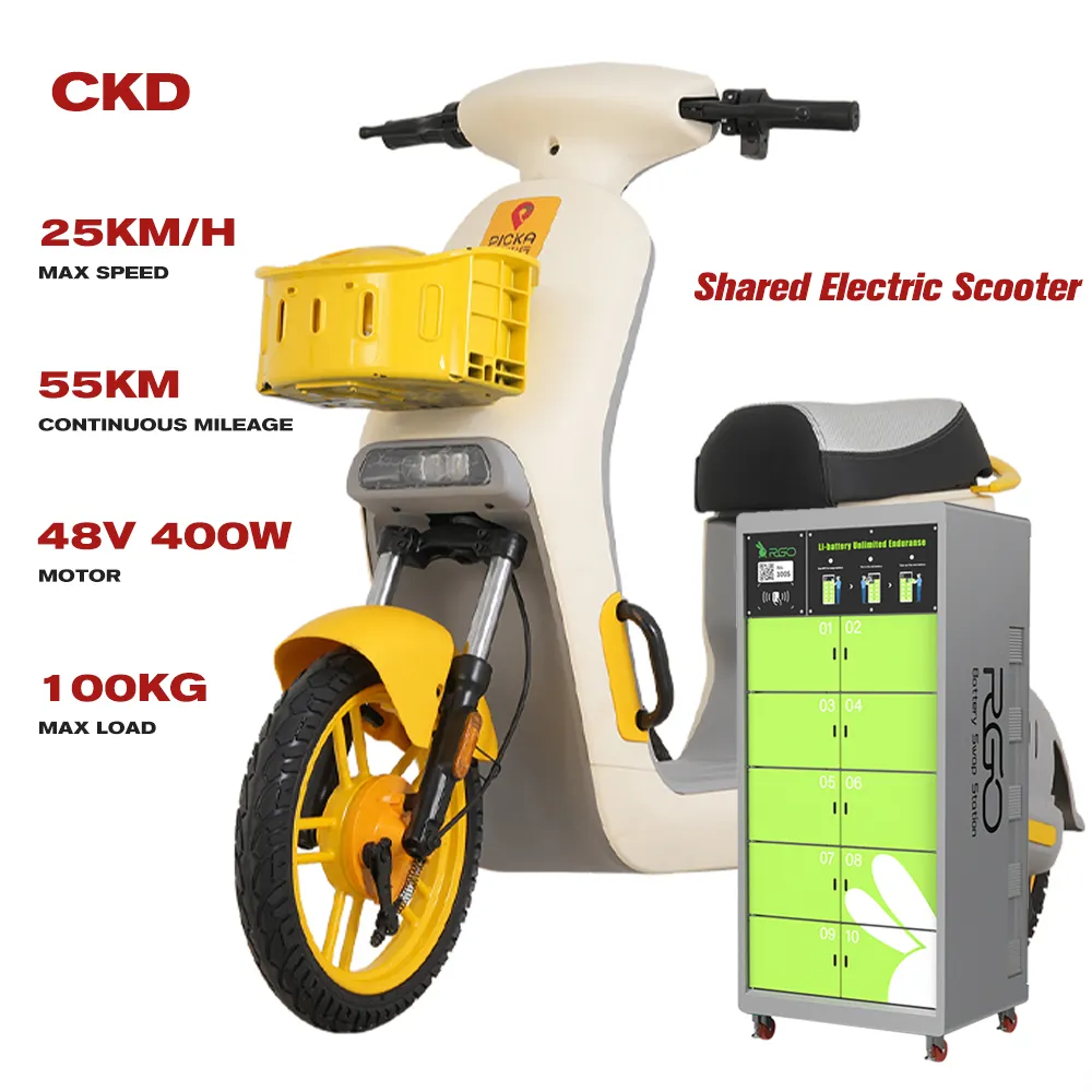 CKD skuter listrik 48v sepeda motor kuat 400w 25km/jam luar biasa kualitas tinggi untuk dewasa