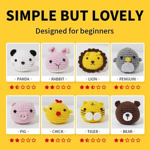 <span class=keywords><strong>Kit</strong></span> de crochet bricolage de vente chaude pour les débutants Springlit fait à la main Style animal tricoté décor à la maison pour Halloween - Product Image 3