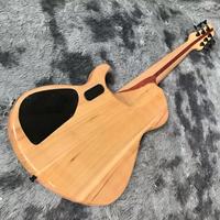 Guitare basse électrique personnalisée à 6 cordes avec corps en ELM et manche traversant, micro actif, acceptation des commandes OEM