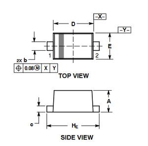 Diodo Schottky Automotriz onsemi NSVR02100HT1G SOD-323 100V 200mA AEC-Q101 NSVR02100HT1G En Stock - Product Image 4
