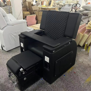 Sillón de Pedicura Moderno de PU Ajustable para Salón de Belleza, con Masaje Eléctrico, Funciones de Spa de Lujo, USB, Drenaje Automático sin Tuberías, 7 Colores - Product Image 1