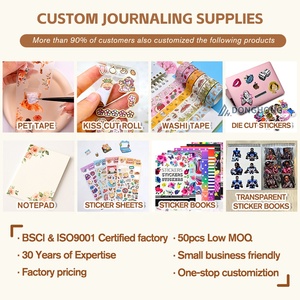 Ruban adhésif PET holographique personnalisé en forme de fleurs, décoratif pour journalisation et <span class=keywords><strong>scrapbooking</strong></span>, ruban Washi floral en PET - Product Image 4