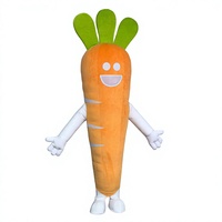 Costume de mascotte gonflable personnalisé en forme de carotte bleue pour adultes unisexe, à utiliser pour la fête de Thanksgiving