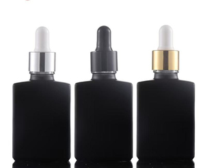 Botellas de Vidrio con Gotero Cuadradas y Rectangulares de Lujo, Transparentes Esmeriladas, Color Ámbar, de 15 ml, 30 ml, 50 ml y 100 ml, para Suero y Aceite Esencial - Product Image 3