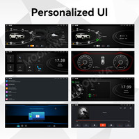 MOOKAKA Voiture portable à double écran pour lecteur DVD DSP GPS pour AUDI Q7 2006-2009/2010-2015 Compteur de vitesse sans fil pour 12.3 + 10.25 pouces