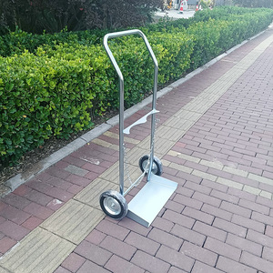 Carrito para cilindros de gas 1090*570*340mm de acero al carbono con marco de fijación con cadena para transporte de cilindros de oxígeno - Product Image 3