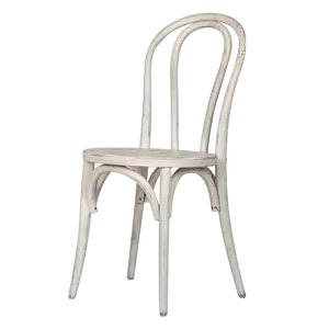 White Replica Bentwood Thonet Style Stackable Dining Chair