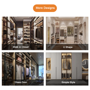Armoires Modernes Minimalistes de Luxe Léger, Ensemble Complet, Solution de Rangement pour Chambre à Coucher, Prix Usine Foshan Chine, <span class=keywords><strong>Dressing</strong></span> Sur Mesure - Product Image 5