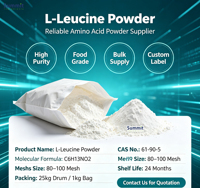 Poudre d'acide aminé L-Leucine de haute pureté, qualité alimentaire, L-Leucine CAS 61-90-5 pour les sports, supplément nutritionnel à haute solubilité