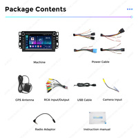 MEKEDE Écran Android 4+64G Car-play Lecteur multimédia audio de voiture automatique 1024*600 Navigation GPS 7 pouces pour Chevrolet Epica Captiva