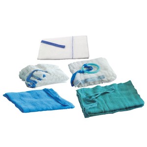 Apósito de gasa estéril azul para abdomen, de un solo uso, esterilizado a alta temperatura, Clase I, desechable - Product Image 4