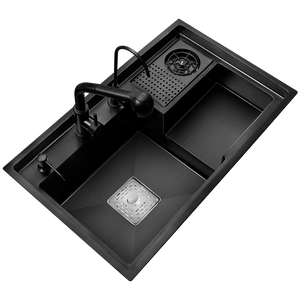 Fregadero escalonado Nano de acero inoxidable 304, lavabo para verduras, alta lavadora, para cafetería, Bar, vino, fregadero de cocina, Envío Gratis - Product Image 1