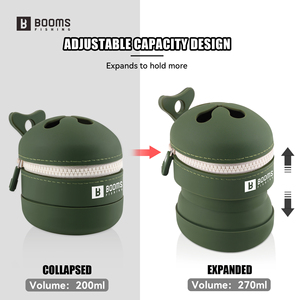 Booms Fishing ST2 - Contenedor Plegable de Silicona para Residuos de Pesca, Cubo de Basura Portátil para Líneas de Pesca, Taza para Desechos para Pescadores - Product Image 3