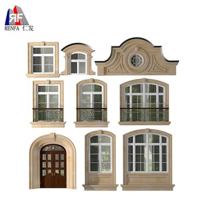 Trắng thiết kế hiện đại bền đúc sẵn cửa sổ trang trí trang trí khuôn - Product Image 2