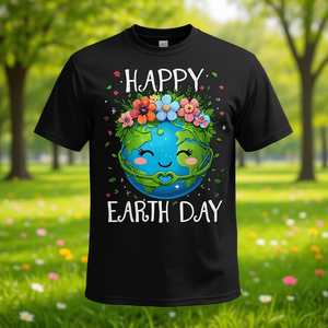 Camiseta con estampado floral de Happy Earth Day para niños y niñas - Product Image 3