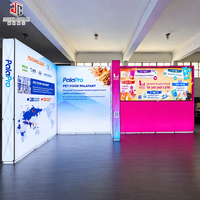 Stand d'exposition pliable en aluminium personnalisé avec impression par sublimation pour la vente au détail