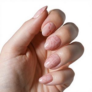 สำหรับเล็บปลอม X Glamnetic รุ่น Marauder's Map |   กราฟิกเปลี่ยนสีกึ่งโปร่งแสงแบบทึบแสง รูปทรงวงรีสั้น เคลือบเงา - Product Image 1