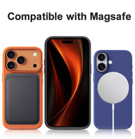 Funda de silicona líquida para iPhone 18, a prueba de golpes, magnética, suave al tacto, con forro de microfibra