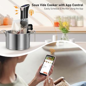 Nhà Máy Bán buôn chân không sous vide Wifi nồi Máy chậm bếp và sous vide hộ gia đình nhiệt độ thấp sous vide nấu ăn - Product Image 5