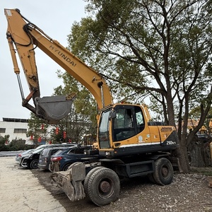 Excavadora de ruedas HYUNDAI de alta eficiencia, excavadora de orugas de segunda mano, máquina 210w-9, precio barato y gran venta en Shanghai - Product Image 1