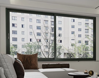 Puerta Corredera de Aluminio y Acero Inoxidable YDNCN Moderna, Resistente a Huracanes, Insonorizada, con Doble Vidrio Templado y Eficiencia Energética para Apartamentos