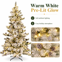 Guirlandes lumineuses pour arbre de Noël, à brancher, multicolores, mini, pré-décorées, pour une ambiance festive en famille.