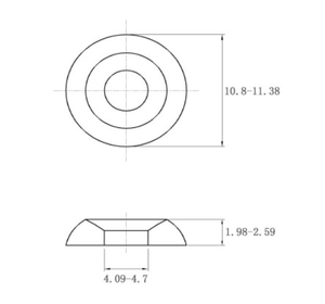 YPH Vente directe d'usine Acier au carbone Acier inoxydable #4 #<span class=keywords><strong>6</strong></span> #8 #10 #12 #14 #16 <span class=keywords><strong>Rondelle</strong></span> conique de type bol - Product Image 6