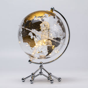 Globe du monde Transparent décor à la maison lumière LED enfants cadeau rotatif illuminé <span class=keywords><strong>Table</strong></span> Terre Globes décor - Product Image 6