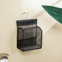 Sac de rangement suspendu en filet pour douche et salle de bain