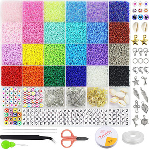 Kit de Joyería DIY Crystal Tec, 7000 Piezas, 20 Colores, Cuentas de Vidrio, Set de Manualidades para Niños y Adultos - Product Image 4