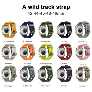 <span class=keywords><strong>Bracelet</strong></span> en silicone haut de gamme Forwelleny pour <span class=keywords><strong>Apple</strong></span> <span class=keywords><strong>Watch</strong></span> <span class=keywords><strong>Ultra</strong></span> 11 10 et iWatch 46mm – Accessoire respirant pour montres connectées - Product Image 2