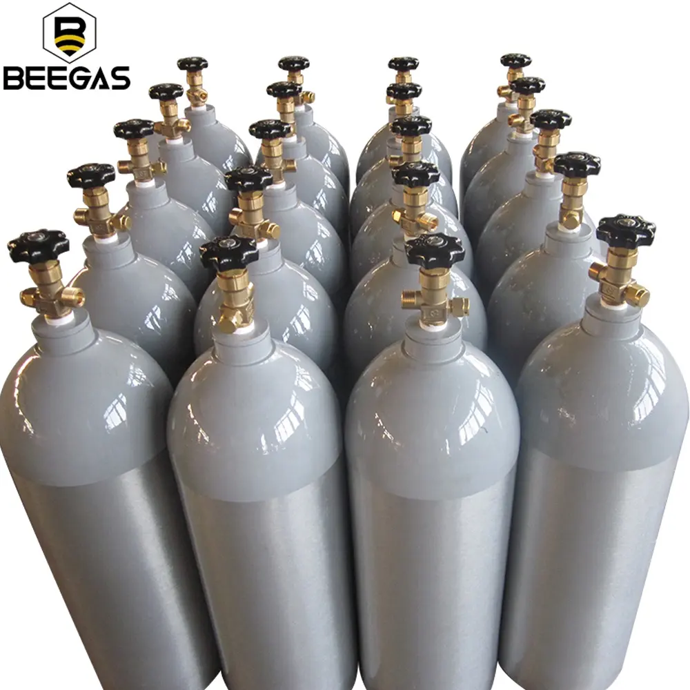 Commercio all'ingrosso ad alta pressione da 10L a 50L bottiglia in lega di alluminio prezzi in alluminio serbatoio del Gas