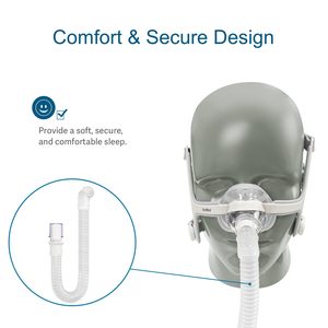 Coude et tube court de remplacement pour Resmed AirFit N20 et <span class=keywords><strong>Airtouch</strong></span> N20 - Réduit le bruit - Sans fuite - Product Image 3