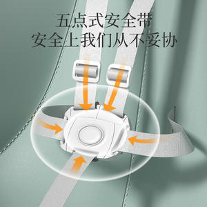 Silla alta para bebé con patas de madera de altura ajustable, silla de crecimiento multifuncional para 0 a 12 meses - Product Image 3