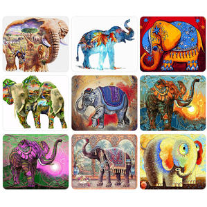 Kits de peinture au diamant Peinture d'éléphant 5d Diy Diamond Embroidery Full Drill Paint by Diamonds Wall Art - Product Image 2