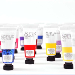 LISI Wholesale 22ML Rich Fluorescent <span class=keywords><strong>Pastel</strong></span> Pearl Color Artist Acrylic Set for Glass Canvas 48 Colors for Beginners - Product Image 2