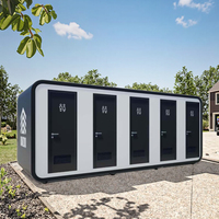 Toilettes portables durables au design moderne en structure acier, garantie 1 an, incluent conteneurs, maisons, bureaux, ateliers, robustes