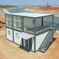 Casa Prefabricada de Diseño Moderno, Estructura de Contenedor de Acero Resistente a la Intemperie, Construida para un Rendimiento a Largo Plazo