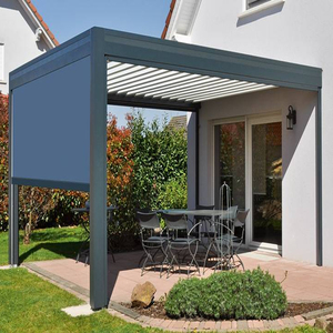 Pérgolas de Metal y aluminio bioclimáticas para jardín, pérgola independiente de color blanco y Simple, con <span class=keywords><strong>techo</strong></span>, 3x4 - Product Image 1