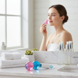 ลูกกลิ้งน้ำแข็งสำหรับทำทรีทเ<span class=keywords><strong>ม</strong></span>นต์หน้าแบบขายส่ง ผลิตตา<span class=keywords><strong>ม</strong></span>สั่ง กันน้ำ ลดบว<span class=keywords><strong>ม</strong></span> ต่อต้านริ้วรอย  OEM ODM อุปกรณ์เสริมความงา<span class=keywords><strong>ม</strong></span>สำหรับสปา - Product Image 6