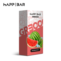 Deutschland Spanien Slowenien Rumänien EU-Lager Happ Bar 30K 40K 50K 150K Razzberry Puffs Einweg-Happy Bar Papierverpackungsboxen