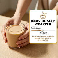 Café instantané doux 3-en-1 saveur crème et mocha, 12g x 100 sticks (1,2 kg) – Fournisseur OEM transfrontalier