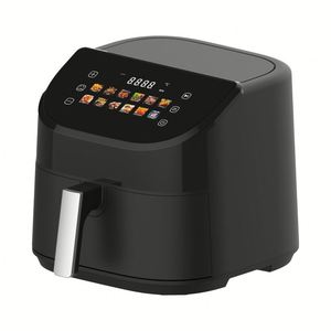 Friteuse à air électrique carrée sans huile 5,5 L, panier unique, antiadhésive, multifonctionnelle, intelligente, avec écran LCD numérique, pour cuisine - Meilleures ventes - Product Image 1