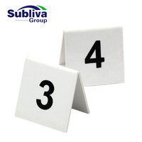 Numéro de table en plastique