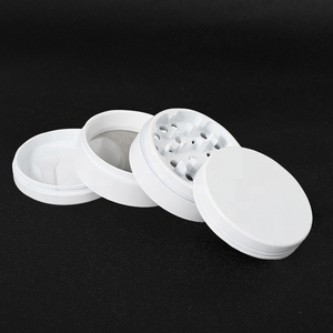 Herb Grinder Yiwu Jiju Customized Herb Grinder Ceramic 4 Layer Ceramic Paint And Rubber Paint Metal Ceramic Herb Grinder
