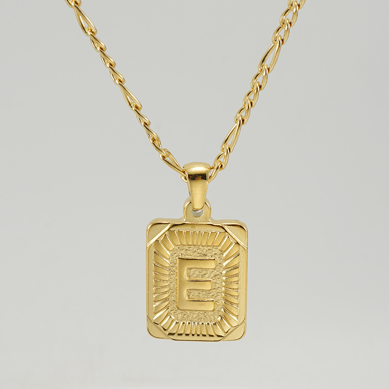 Gold E (including chain)